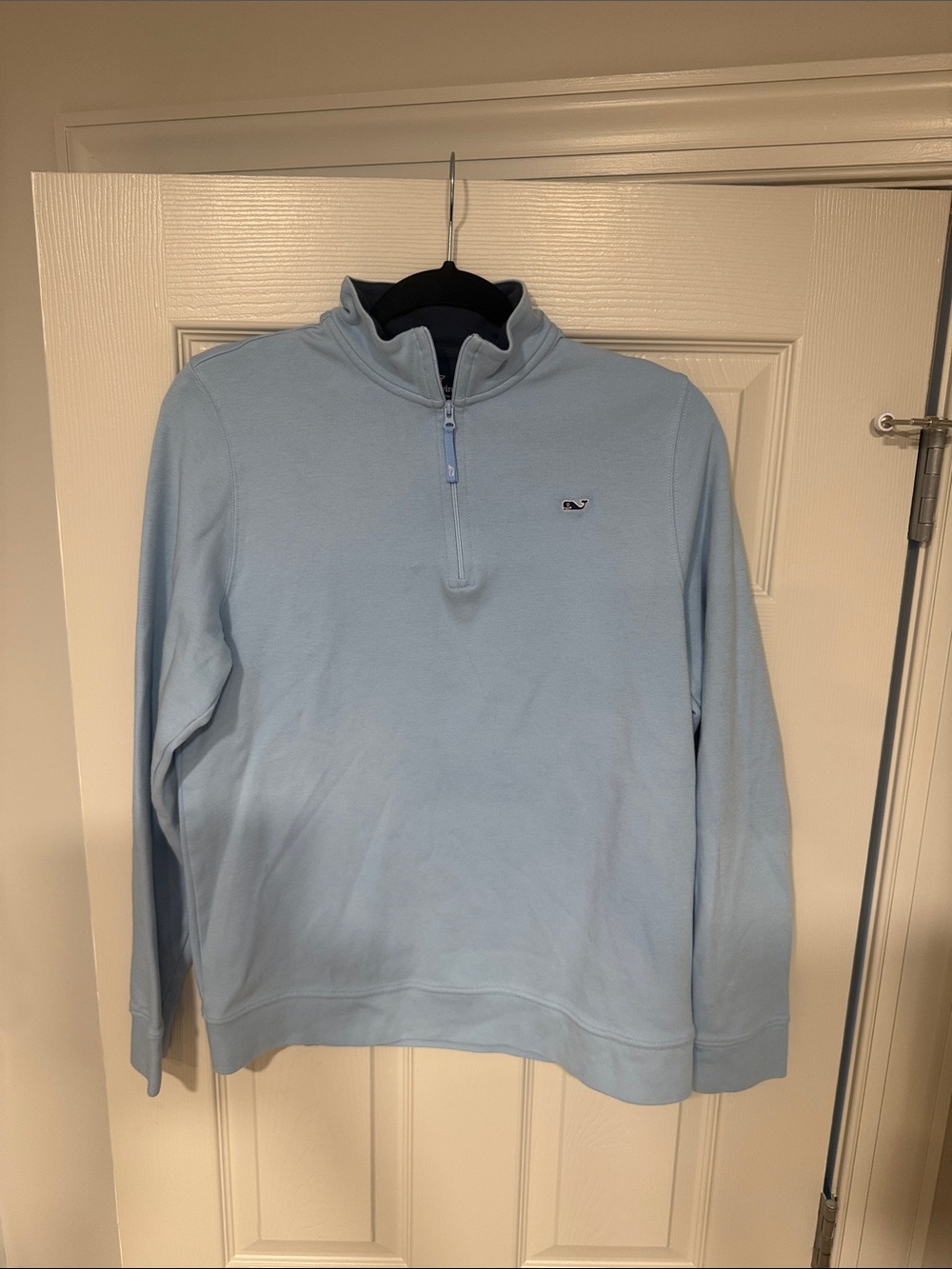Boys Vineyard Vines Light Blue Kids Quarter-Zip Pullover